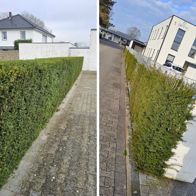 Vorher: Verschmutzte Fassade